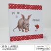 ODDBALL AARDVARK AND ANT RUBBER STAMP